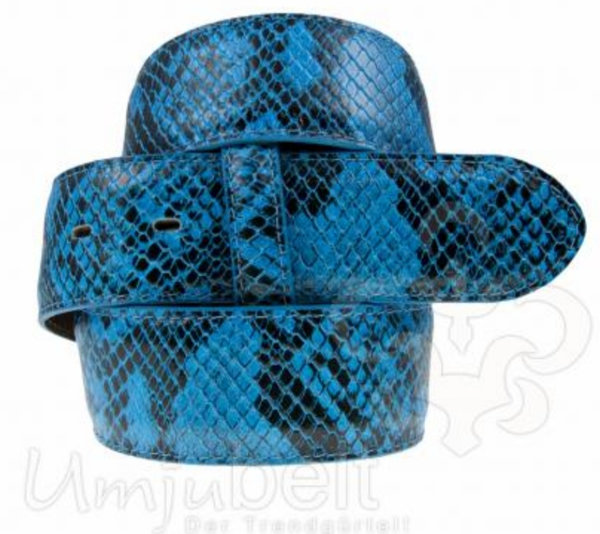Umjubelt Gürtel "Snake Crown" blau