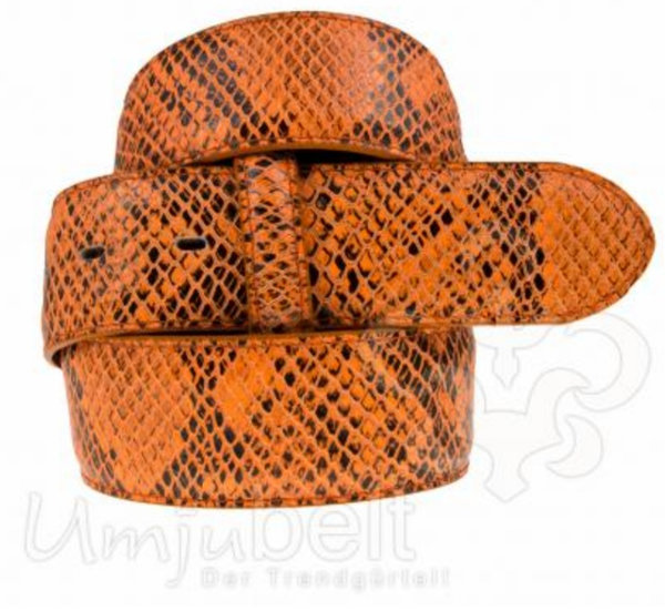 Umjubelt Gürtel "Snake Crown" orange