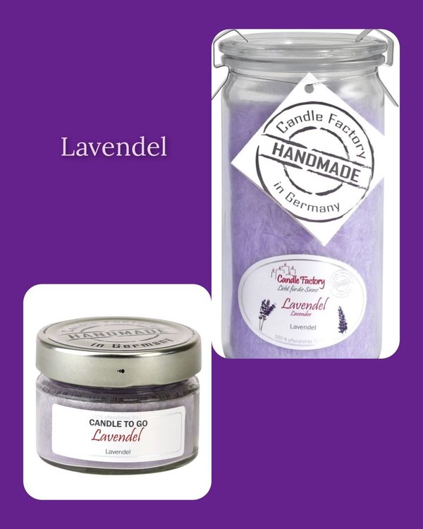 Candle Factory , Duft Kerze , Lavendel, Candle To go