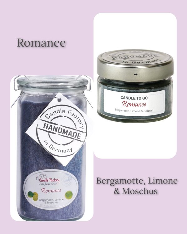 Candle Factory , Duft Kerze , Romance, Candle to go